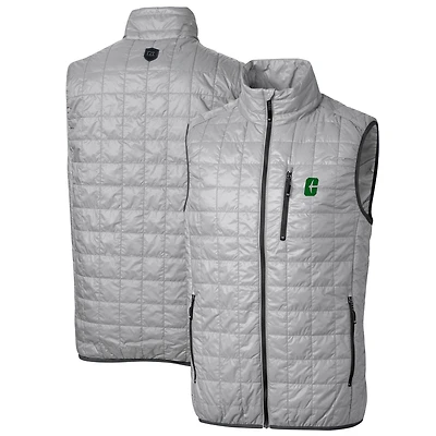 Gilet matelassé entièrement zippé Rainier PrimaLoft Eco pour homme, gris, des Charlotte 49ers, de grande taille