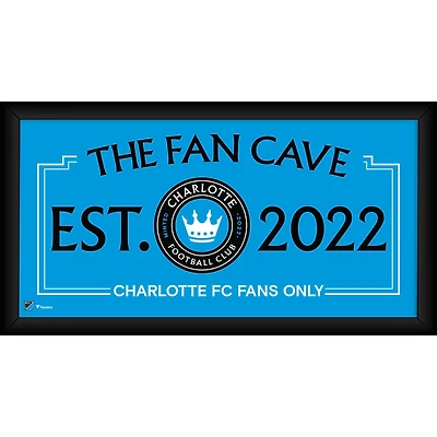 Collage encadré de 10" x 20" de la grotte des fans du Charlotte FC