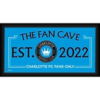 Collage encadré de 10" x 20" de la grotte des fans du Charlotte FC