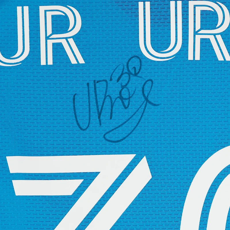 Junior Urso Charlotte FC Autographed Match-Used #30 Blue adidas Jersey from the 2024 MLS Season - Size M