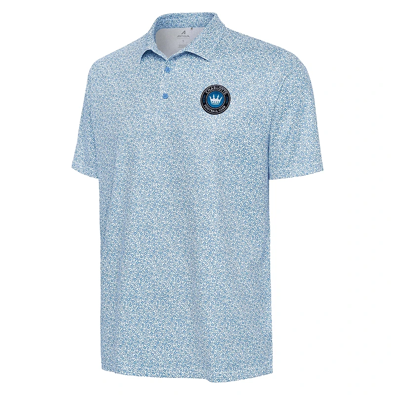 Polo blanc à motifs fleuris Charlotte FC Field pour homme