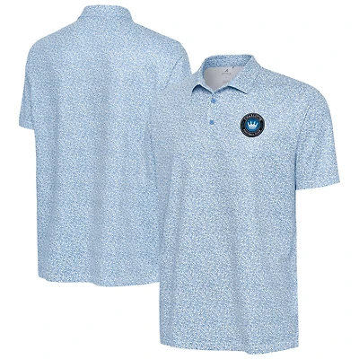 Men's Antigua  White Charlotte FC Field Ditsy Polo