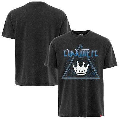 Men's Sportiqe  Charcoal Charlotte FC Distressed Angus T-Shirt