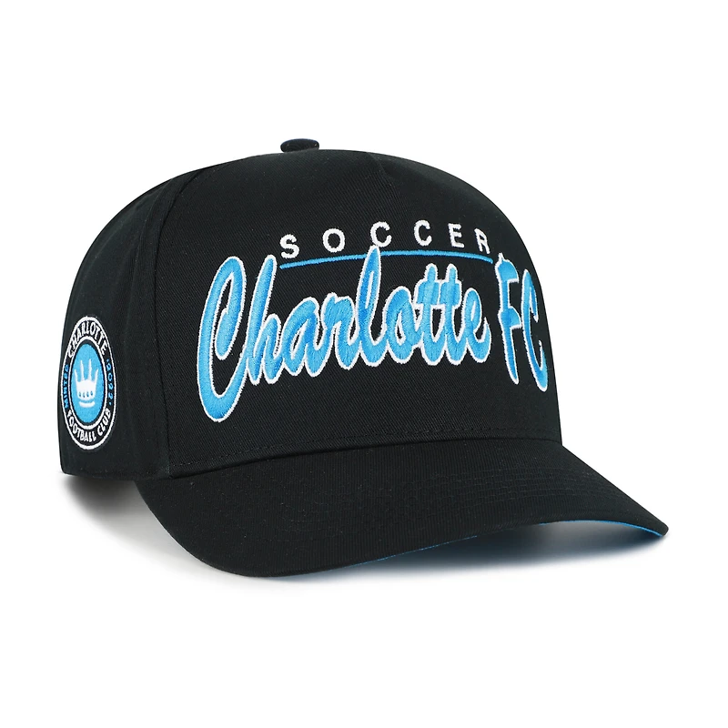 Men's '47 Black Charlotte FC Brushmark Hitch Adjustable Hat