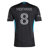 Men's adidas Ashley Westwood Black Charlotte FC 2025 Fortress Kit Authentic Player Jersey