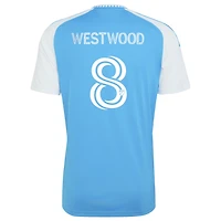 Maillot réplique adidas Ashley Westwood bleu Charlotte FC 2026 Carolina pour homme : Crowns Up