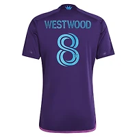 Réplique du kit de joyaux la couronne adidas Ashley Westwood Charlotte FC 2023 pour homme
