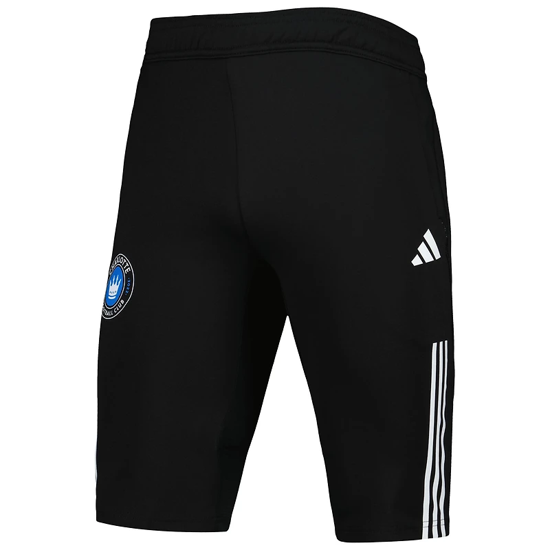 Men's adidas Black Charlotte FC 2023 On-Field Training AEROREADY Half Pants