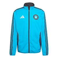 Men's adidas Blue/Black Charlotte FC 2025 Anthem Reversible Full-Zip Jacket