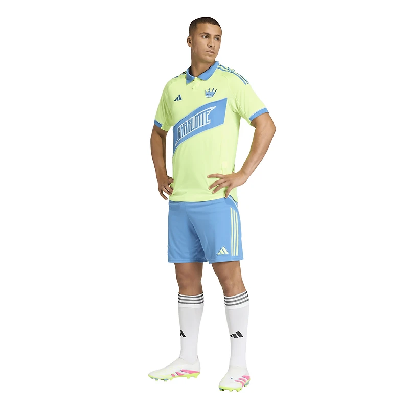 Men's adidas Blue Charlotte FC 2025 Archive Collection Authentic Shorts