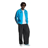 Veste raglan zippée adidas bleue Charlotte FC 2026 Anthem pour homme