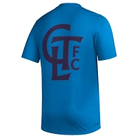 Men's adidas Blue Charlotte FC Team Jersey Hook AEROREADY T-Shirt