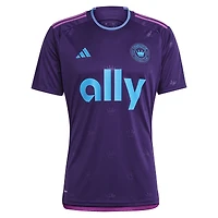 Men's adidas Brandt Bronico Purple Charlotte FC 2023 Crown Jewel Kit Replica Jersey