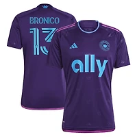 Men's adidas Brandt Bronico Purple Charlotte FC 2023 Crown Jewel Kit Replica Jersey