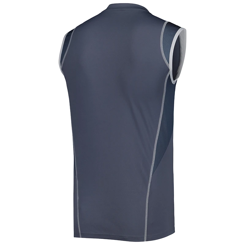 Men's adidas Gray Charlotte FC 2023 On-Field Sleeveless Training Jersey