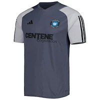 Men's adidas Gray Charlotte FC 2023 On-Field Training Jersey