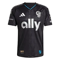 Men's adidas Kerwin Vargas Black Charlotte FC 2025 Fortress Kit On-Field Authentic Jersey