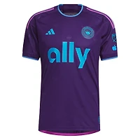 Men's adidas Kerwin Vargas Purple Charlotte FC 2023 Crown Jewel Kit Authentic Player Jersey