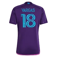 Men's adidas Kerwin Vargas Purple Charlotte FC 2023 Crown Jewel Kit Replica Player Jersey
