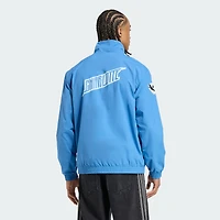 Veste zippée intégrale adidas Originals Charlotte FC 2025 Archive Collection Anthem pour homme, bleu