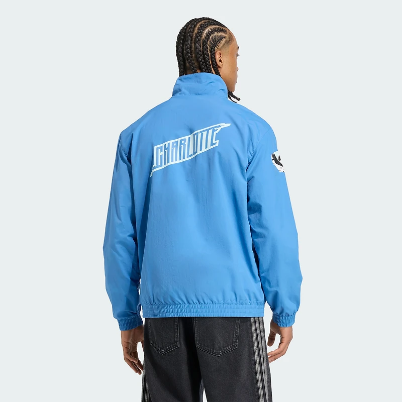 Men's adidas Originals Blue Charlotte FC 2025 Archive Collection Anthem Full-Zip Jacket