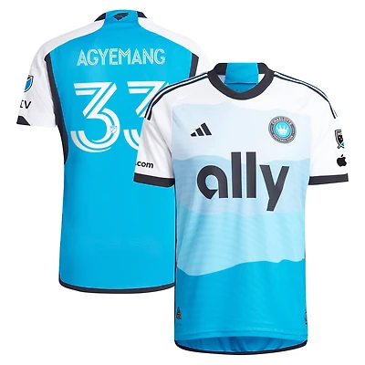Men's adidas Patrick Agyemang Blue Charlotte FC 2024 The Carolina Kit: Explore Authentic Player Jersey