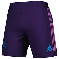 Short adidas violet Charlotte FC 2023 extérieur AEROREADY Authentic pour homme