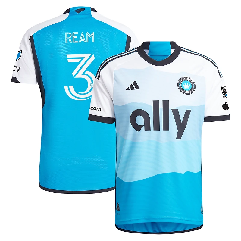 Men's adidas Tim Ream Blue Charlotte FC 2024 The Carolina Kit: Explore Authentic Player Jersey