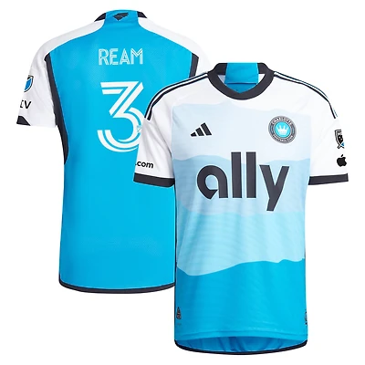 Men's adidas Tim Ream Blue Charlotte FC 2024 The Carolina Kit: Explore Authentic Player Jersey