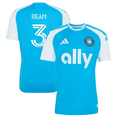 Maillot réplique adidas Tim Ream bleu Charlotte FC 2026 Carolina pour homme : Crowns Up