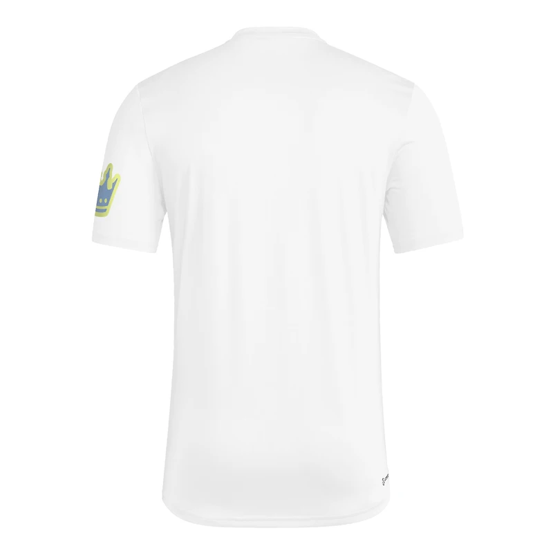 T-shirt adidas blanc Charlotte FC 2025 Archive Collection pour homme