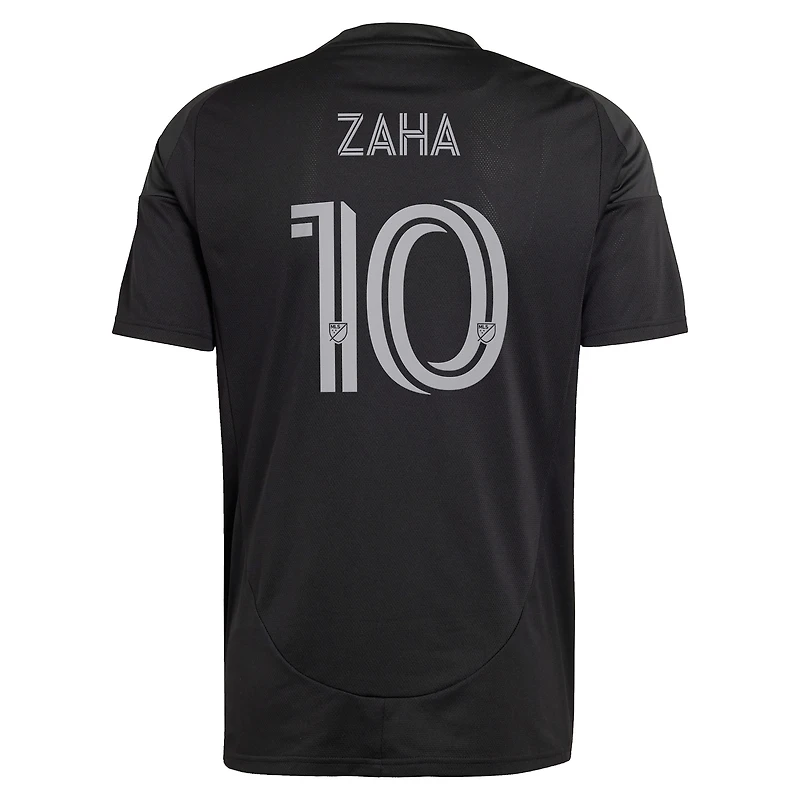 Men's adidas Wilfried Zaha Black Charlotte FC 2025 Fortress Kit Replica Player Jersey