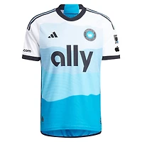 Men's adidas Wilfried Zaha Blue Charlotte FC 2024 The Carolina Kit: Explore Authentic Player Jersey