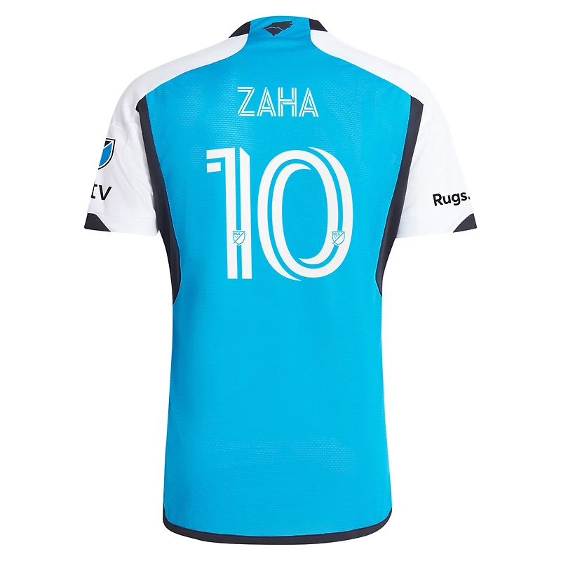 Men's adidas Wilfried Zaha Blue Charlotte FC 2024 The Carolina Kit: Explore Authentic Player Jersey