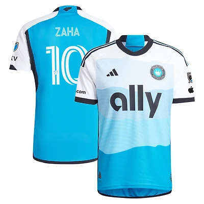 Men's adidas Wilfried Zaha Blue Charlotte FC 2024 The Carolina Kit: Explore Authentic Player Jersey