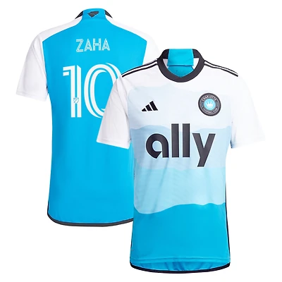Men's adidas Wilfried Zaha Blue Charlotte FC 2024 The Carolina Kit: Explore Replica Player Jersey