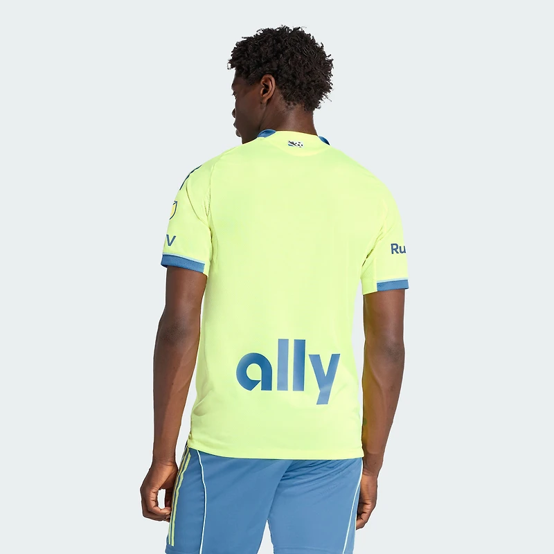 maillot authentique troisième adidas jaune Charlotte FC 2025 pour homme