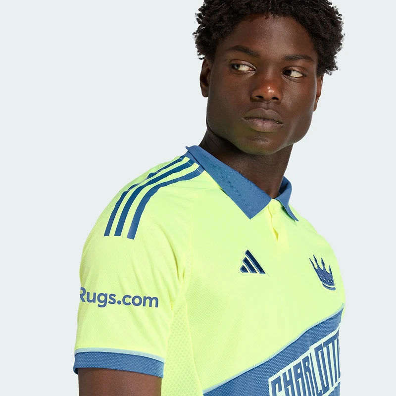 Men's adidas Yellow Charlotte FC 2025 Third Authentic Jersey