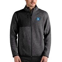 Veste zippée Charlotte FC Fortune pour homme, couleur anthracite chiné, Antigua