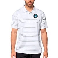 Men's Antigua White/Black Charlotte FC Ryder Polo