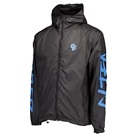 Men's Black Charlotte FC Graffiti Hoodie Full-Zip Windbreaker