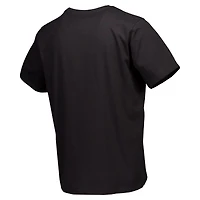 T-shirt décontracté épais à plusieurs couches avec logo principal du Charlotte FC pour homme, noir