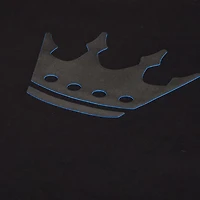 T-shirt décontracté épais à plusieurs couches avec logo principal du Charlotte FC pour homme, noir