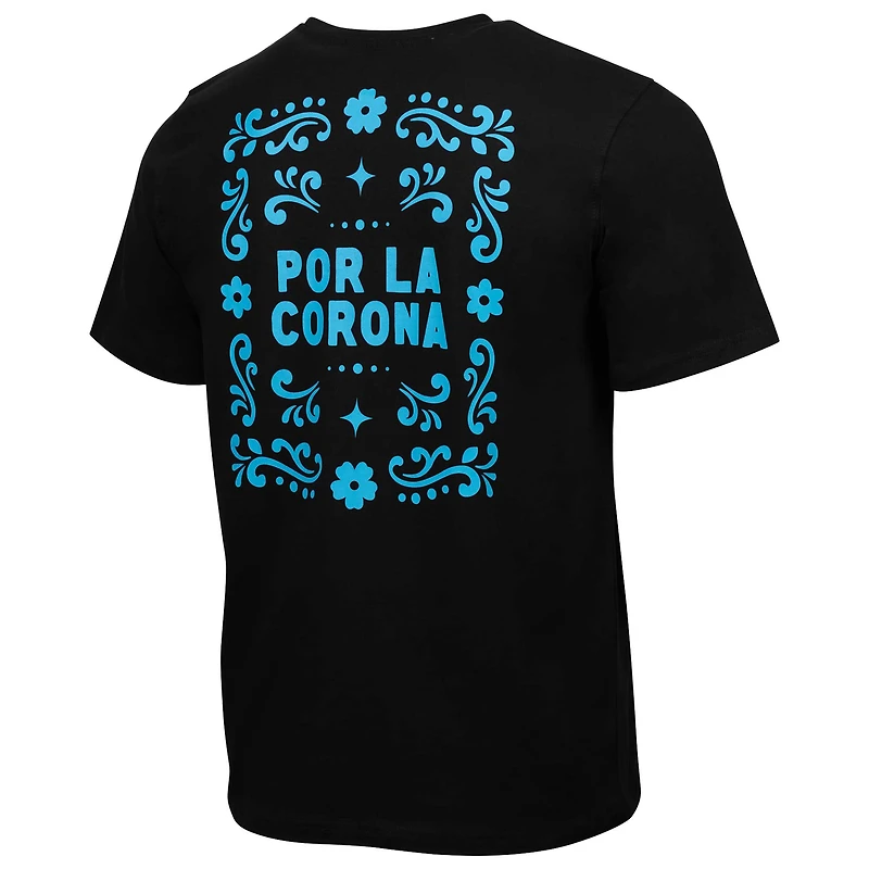 Men's Black Charlotte FC Por La Corona Heavy Relaxed T-Shirt