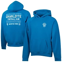 Men's  Blue Charlotte FC Hometown Oversized Raglan Pullover Hoodie