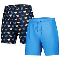 Ensemble de 2 shorts Concepts Sport Noir Charlotte FC Record pour hommes