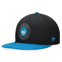Men's Fanatics Black/Blue Charlotte FC Downtown Snapback Hat