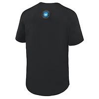 Maillot à boutons Fanatics Black Charlotte FC Maximum Intensity pour homme