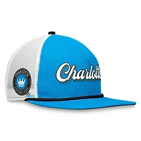 Casquette Snapback Charlotte FC True Classic Golf Fanatics bleu/blanc pour hommes