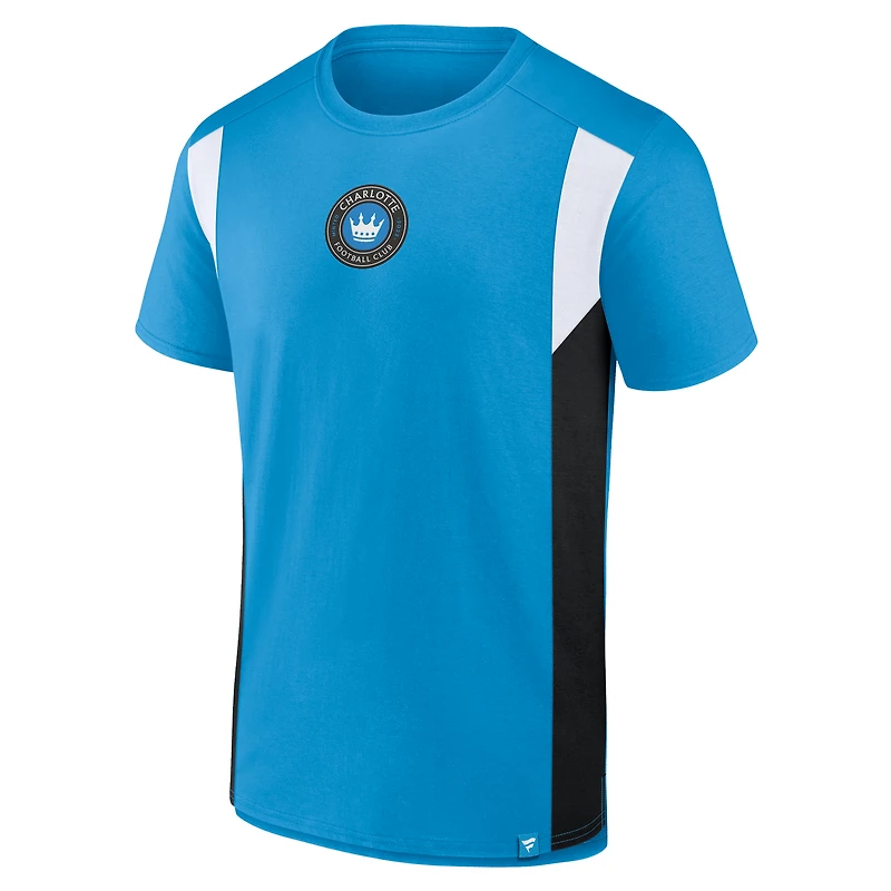 Men's Fanatics Blue Charlotte FC Golden Goal T-Shirt